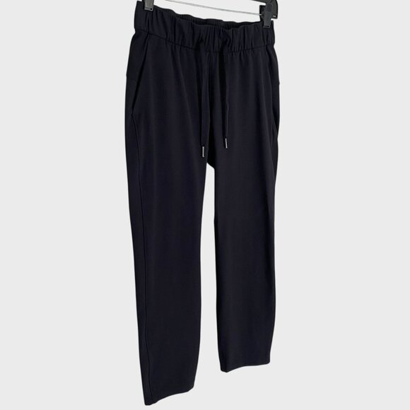 Lululemon On The Fly Pants Black Women's Size 2 Athletic Relaxed Fit Ankle 7/8 - Picture 3 of 9